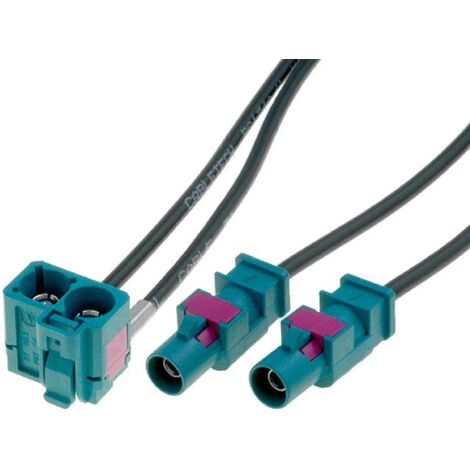 Adaptateur antenne 2x Fakra M Double Fakra F compatible avec VW MFD2 RCD300 RNS-510 RNS2