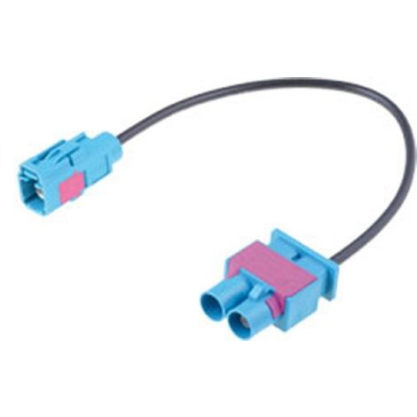 Adaptateur antenne 2x Fakra M vers 1x Fakra F compatible avec Audi Ap08