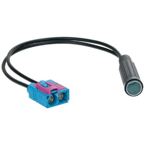 Adaptateur Antenne 2xFakra F DIN F compatible avec Audi VW Seat Skoda
