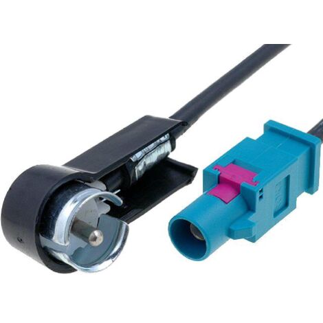 Adaptateur Antenne AAG5I Fakra M ISO M coude compatible avec Audi Skoda VW Fiat Mercedes Peugeot Seat