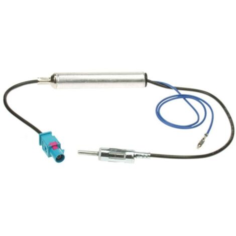 Adaptateur Antenne ASG5DIN DIN M Fakra M Amplifie compatible avec Audi Citroen Seat Skoda VW