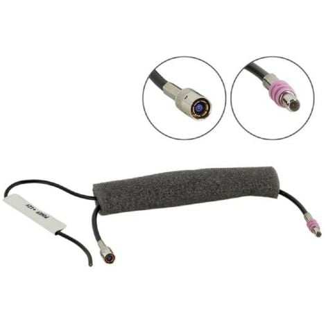 Adaptateur D'antenne Amplifiée Double FAKRA ISO Mâle Volkswagen Golf 6 à Partir Du 06/2010