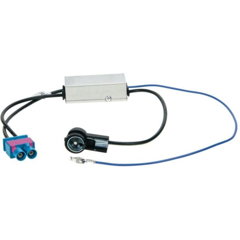 Adaptateur antenne double Fakra vers iso - avec booster