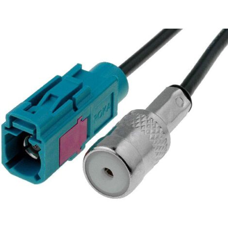 Adaptateur Antenne Fakra F ISO F compatible avec Fiat Mercedes Peugeot Seat VW Skoda Audi