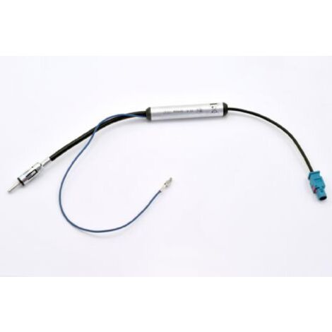 Adaptateur Antenne Fakra M DIN M Amplifie compatible avec BMW Audi Citroen Peugeot Seat Skoda VW Fiat Mercedes - 14P245