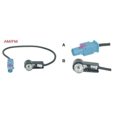 Adaptateur Antenne Fakra M ISO M compatible avec BMW Audi Citroen Peugeot Seat Skoda VW Fiat Mercedes