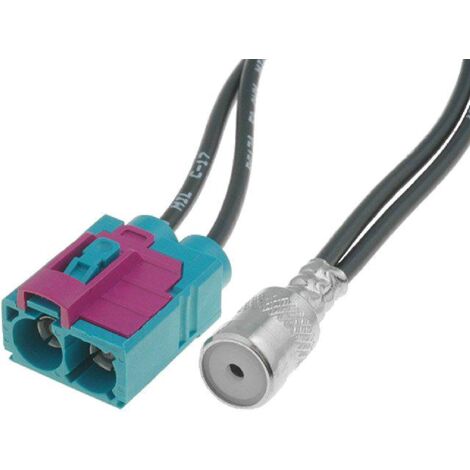 Adaptateur Antenne ISO F Double Fakra F compatible avec Audi Seat VW Skoda