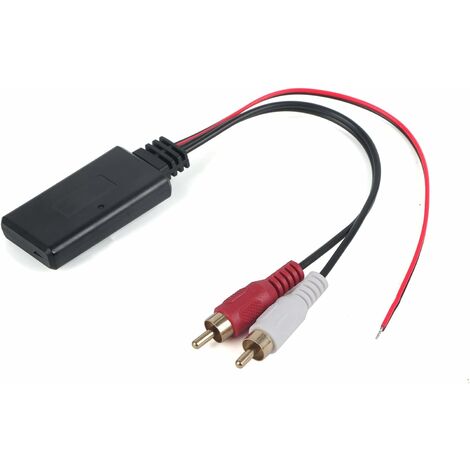 Câble Audio de Voiture, Câble DC 12V AUX Adaptateur Bluetooth 5.0 ABS de  Remplacement pour Honda Goldwing GL1800 Kit avec Auto Microph
