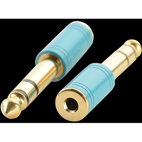 Adaptateur audio/casque plaqué or 6,5 mm vers 3,5 mm, adaptateur mâle 6,35 mm vers femelle 3,5 mm pour pianos et claviers numériques.