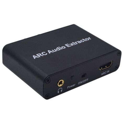 Adaptateur audio HDMI ARC vers RCA et optique SPDIF, décodeur home cinéma avec sortie stéréo et coaxial