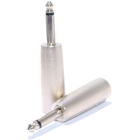 Adaptateur audio mono XLR mâle 3 broches vers 6,35 mm mâle, microphone 6,5 mm, microphone 2 broches, fiche XLR.
