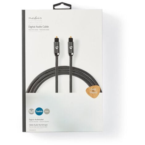 Adaptateur Audio Optique ® TosLink Femelle vers 2 TosLink Femelle Aluminium Gris