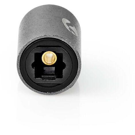Adaptateur Audio Optique ® TosLink Femelle vers TosLink Femelle Aluminium Gris