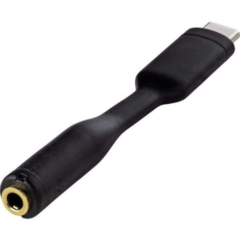 Adaptateur audio USB-C vers jack 3,5 mm – câble flexible 8 cm, contacts dorés, référence A697782