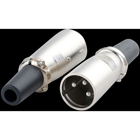 Adaptateur audio XLR pour microphone et haut-parleur (métallique)