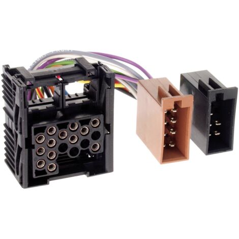 Adaptateur autoradio compatible avec BMW Land Rover et Rover vers ISO