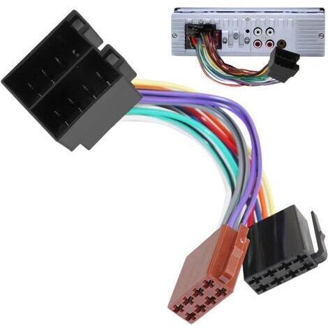 Adaptateur Autoradio ISO 16 Broches pour Citroën et Peugeot : Câble Universel avec Borne 15/30, Correction de Polarité & Installation Rapide et Sûre