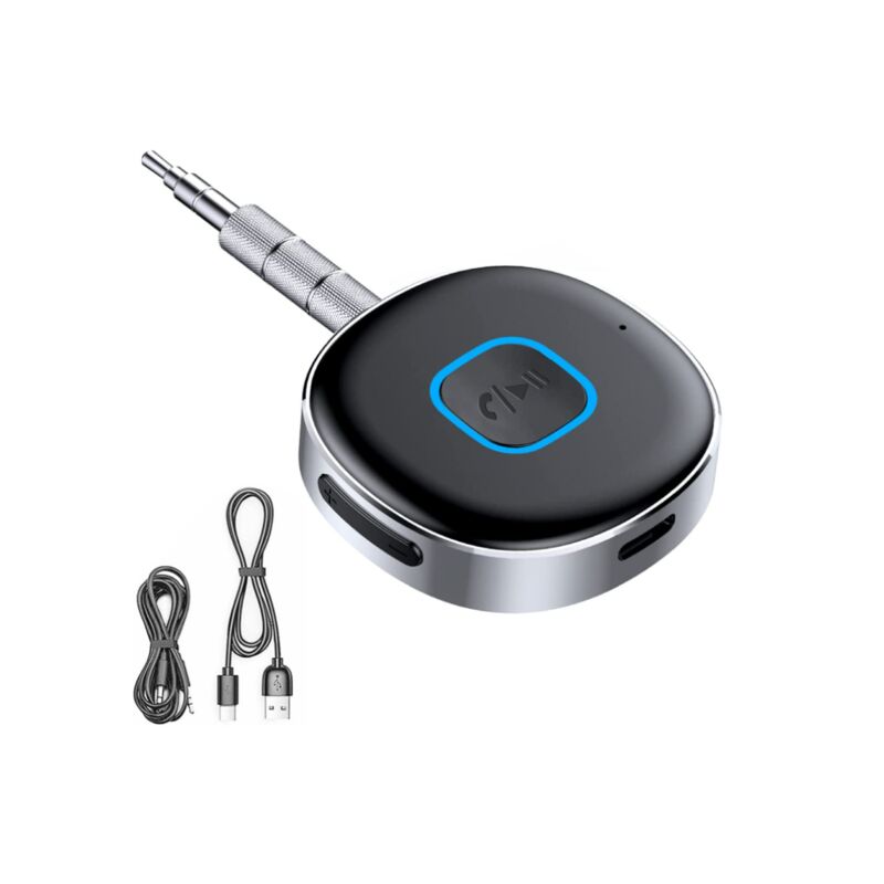 Récepteur Bluetooth 5.1 Voiture - SOOMFON Prise Jack 3,5mm USB Adaptateur Audio  sans Fil Bluetooth avec Microphone intégré, Faible Latence, Plug et Play  pour la Voiture, Diffusion de Musique (Argent) : 