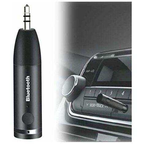 Adaptateur Aux Bluetooth V5.0,Jack 3,5 mm Récepteur Kit Main Libre Voiture，Musique Audio Streaming Maison stéréos Haut-parleurs Casque