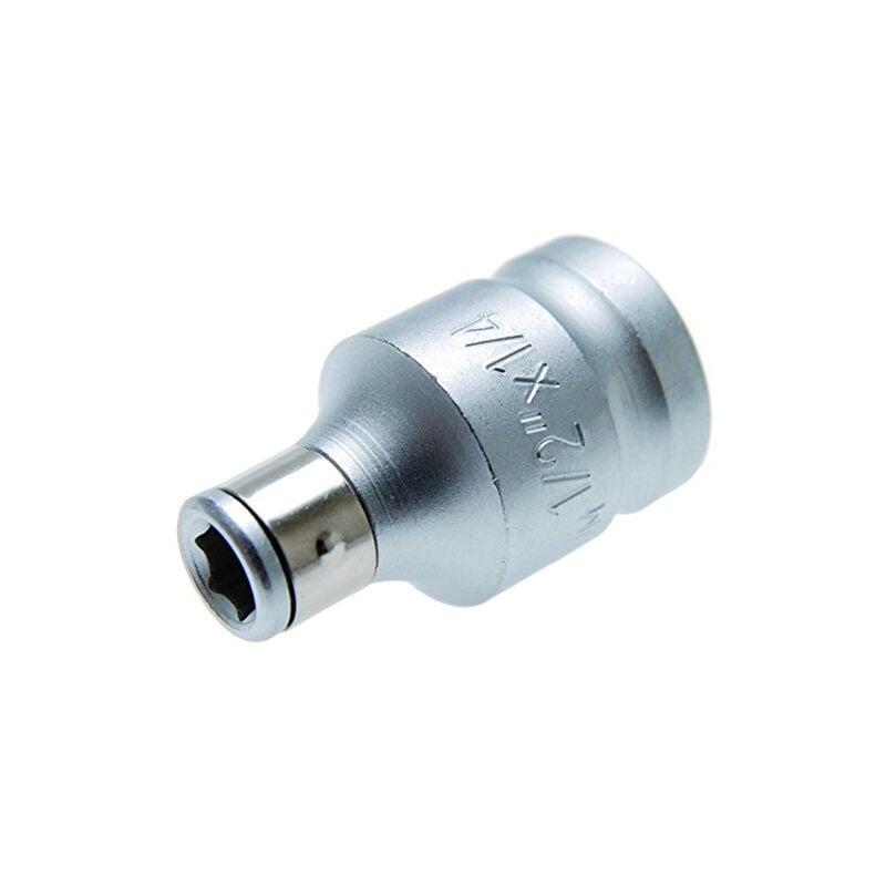 Adaptateur avec bille de maintien pour embouts 1/4 '', 1/2''