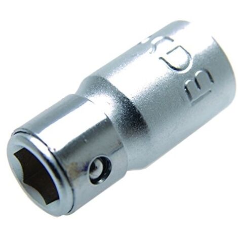 Adaptateur avec bille de retenue 6,3 mm (1/4") six pans intérieurs 6,3 mm (1/4") BGS