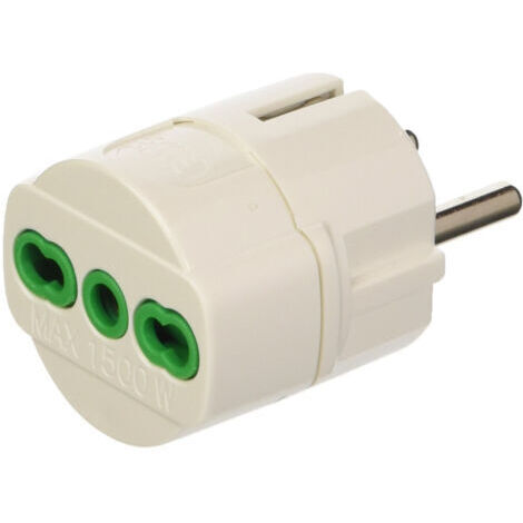 Adaptateur Avec Fiche Allemande Schuko Et Prise Bosch Reduction A Deux Broches 10-16a