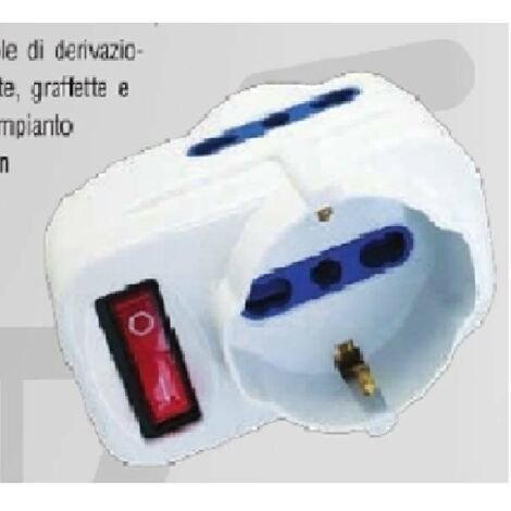 Adaptateur avec interrupteur et plaque de rotation 71033