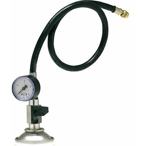 Adaptateur avec manometre 0-4 bar et arret