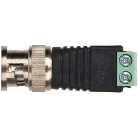 Adaptateur Balun Vidéo Coaxial à Borne à Vis Connecteur Mle BNC