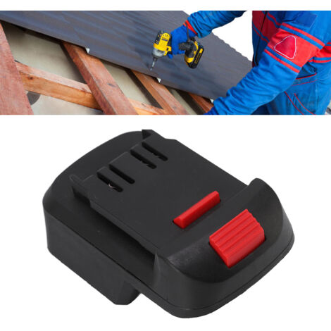 Adaptateur Batterie Outil Électrique ABS 126g 11x7.5x5cm - Protection Court-circuit Compatible WORX Dongcheng 18-20V