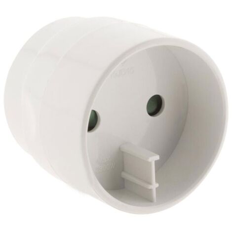 Adaptateur blanc mâle Asie / femelle France - Zenitech