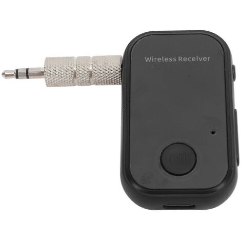 Adaptateur Bluetooth 5.0 Voiture 3.5mm Récepteur Sans Fil Microphone pour Appel Mains Libres Stéréo Domestique USB Autoradio