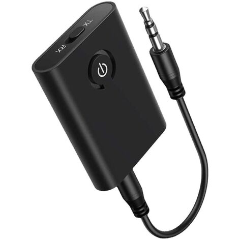Adaptateur Bluetooth 5.3 pour avion vers 2 casques sans fil, prise jack 3,5 mm, transmission Bluetooth en vol