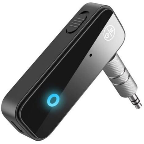 Adaptateur Bluetooth AUX pour voiture, 3,5 mm, récepteur audio sans fil pour autoradio/stéréo – Noir