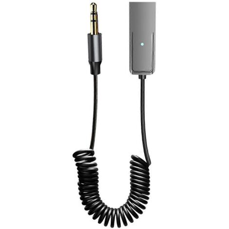 Adaptateur Bluetooth AUX pour voiture avec prise jack 3,5 mm et émetteur audio