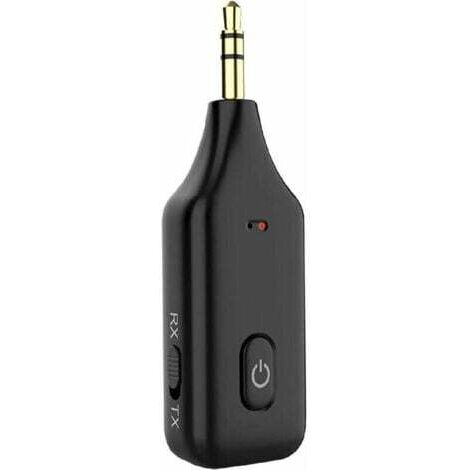 Adaptateur Bluetooth Voiture Aux 3,5mm Jack,Bluetooth V5.1 RX TX Recepteur Transmetteur Kit Main Libre Voiture,Emetteur Bluetooth pour Système Stéréo,PC,TV,Audio,Autoradio,Voiture,Musique,GPS