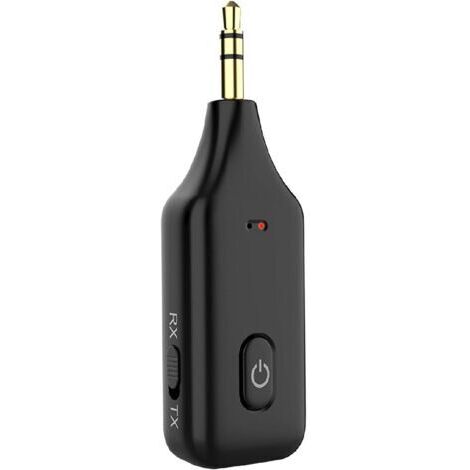 Adaptateur Bluetooth Voiture Aux 3,5mm Jack,Bluetooth V5.1 RX TX Recepteur Transmetteur Kit Main Libre Voiture,Emetteur Bluetooth pour Système Stéréo,PC,TV,Audio,Autoradio,Voiture,Musique,GPS