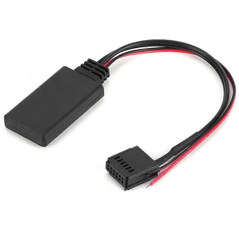Adaptateur Bluetooth Voiture AUX, Module Audio Sans Fil pour Ford Focus Mondeo Fiesta 6000 CD, Câble AUX-IN, Kit Mains-Libres Auto, Compatible Autoradio.
