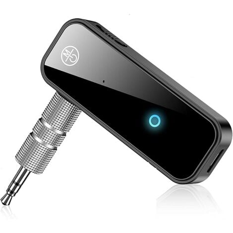 LONGZIMING Adaptateur Bluetooth Voiture recepteur Bluetooth Jack emetteur Bluetooth,transmetteur Bluetooth Voiture avec Prise Jack Aux 3.5mm Accessoire Voiture Appel Mains Libres pour Haut-Parleur TV