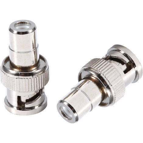 Adaptateur BNC Mâle RCA Femelle, 10 Pièces pour Caméra de Sécurité et Câblage Vidéo