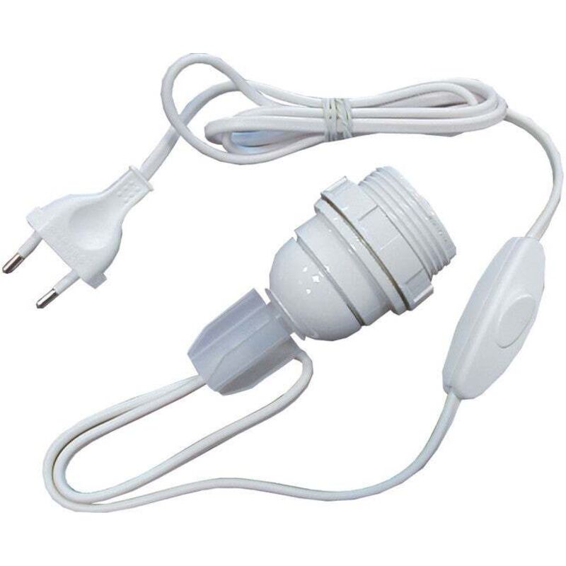 Kit adaptateur bouteille blanc équipé E27- tibelec