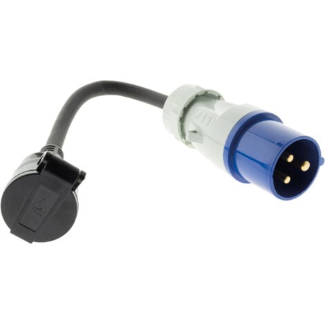 Adaptateur caravane femelle 16A en mâle CEE17 - Zenitech