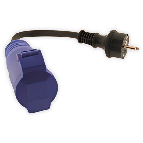 Adaptateur caravane femelle 16A vers mâle CEE 17 - Protec