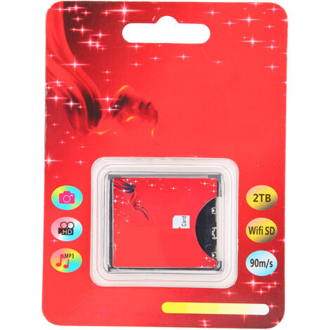 Adaptateur Carte Mémoire WIFI en Coque ABS pour Lecteur Compact Flash Haute Vitesse