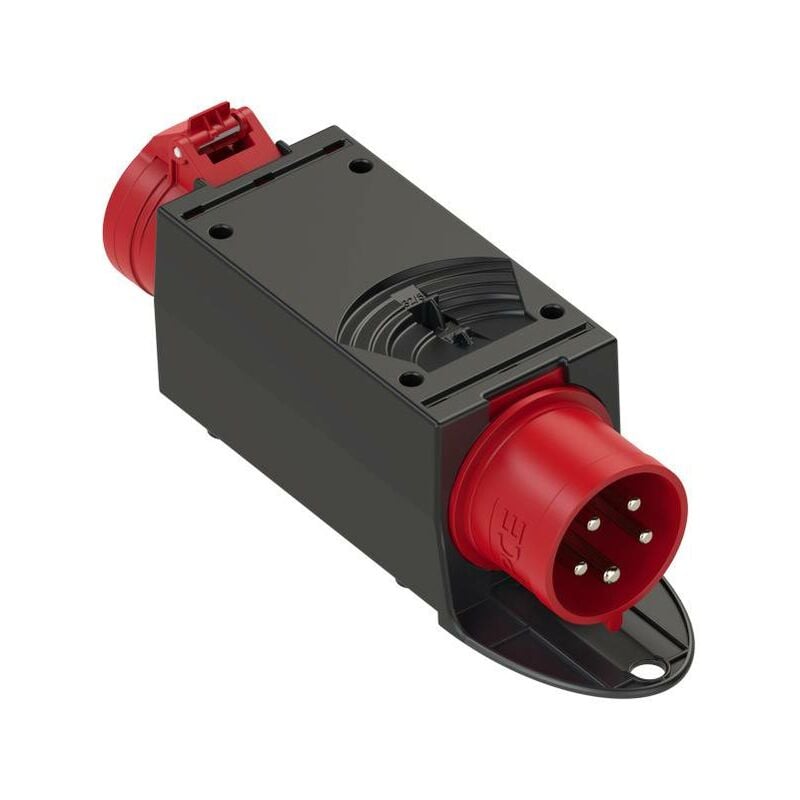 Adaptateur cee 32 a, 16 a 5 pôles PCE 9436432 400 v rouge, noir 1 pc(s)