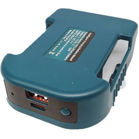 Adaptateur Chargeur USB Compatible pour Batterie Makita Li-ION 18V BL1830 BL1860 BL1850 BL1815