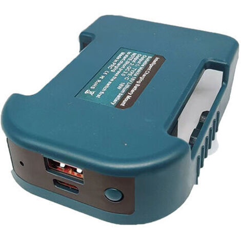 Adaptateur Chargeur USB Compatible pour Batterie Makita Li-ION 18V BL1830 BL1860 BL1850 BL1815