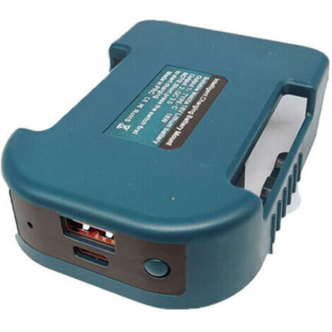 Adaptateur Chargeur USB Compatible pour Batterie Makita Li-ION 18V BL1830 BL1860 BL1850 BL1815