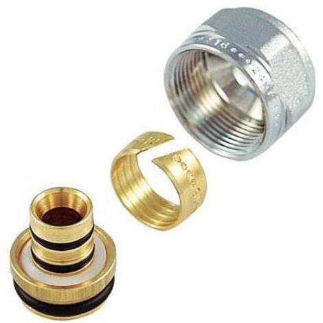 Adaptateur chromé pour pas multicouche 1/2 » x 16