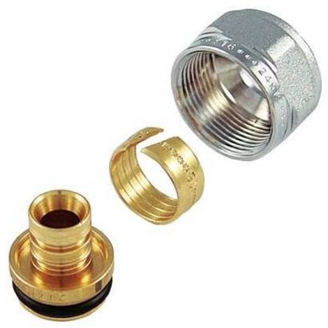 Adaptateur chrome pour tuyau multicouche